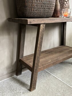 Sidetable met onderblad 115cm Driftwood 