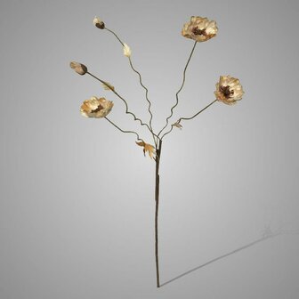 Poppy Bundle Twist Off White Brynxz | Zijden klaproos off white Brynxz 
