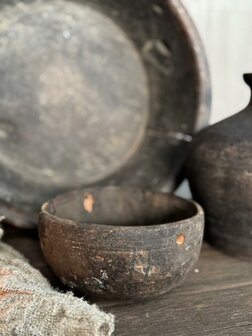 Uniek oud houten schaaltje