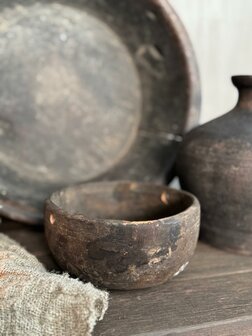 Uniek oud houten schaaltje