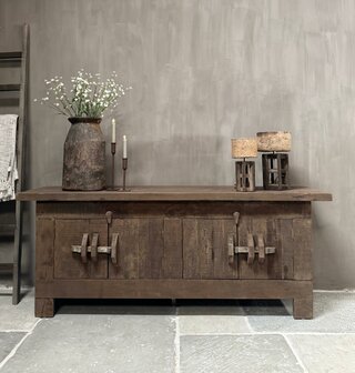 TV meubel Driftwood | TV dressoir Driftwood 4- deurs met schuifsluiting 180cm (afhalen)