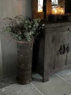 Hoge houten vijzel| hoge houten pot C (afhalen)
