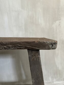 Oud houten bankje Old Barn 60cm