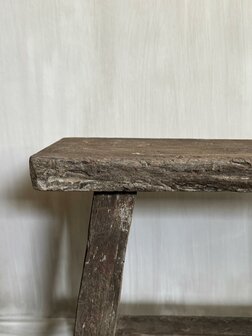 Oud houten bankje Old Barn 60cm