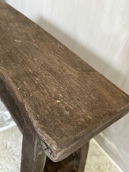 Oud houten bankje Old Barn 60cm