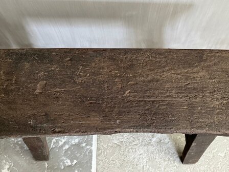 Oud houten bankje Old Barn 60cm