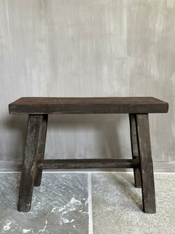 Oud houten bankje Old Barn 60cm