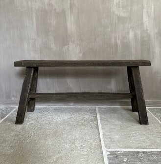 Oud houten bankje Old Barn 100cm