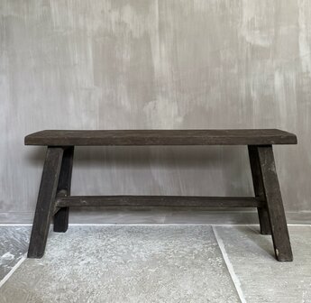 Oud houten bankje Old Barn 100cm