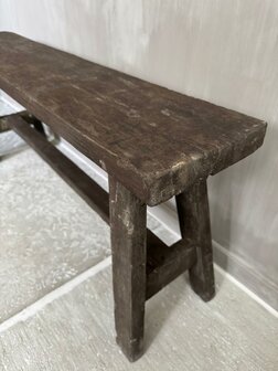 Oud houten bankje Old Barn 100cm