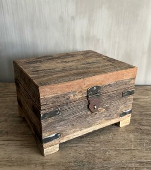 Houten kistje oud hout | Houten kistje truckwood  B small