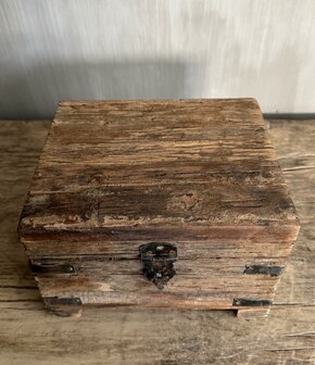 Houten kistje oud hout | Houten kistje truckwood  C small