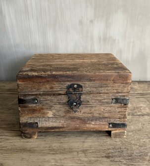 Houten kistje oud hout | Houten kistje truckwood  C small