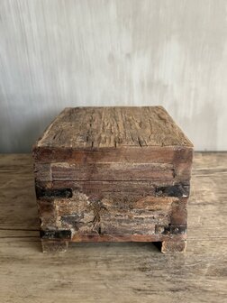 Houten kistje oud hout | Houten kistje truckwood  C small