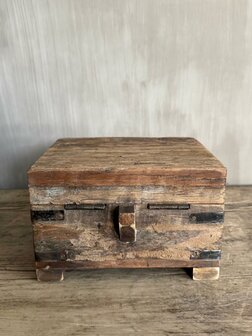 Houten kistje oud hout | Houten kistje truckwood  C small