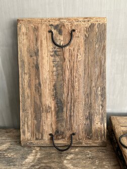 Tray railway,  houten dienblad medium D