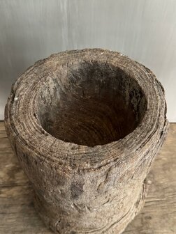 Houten vijzel klein