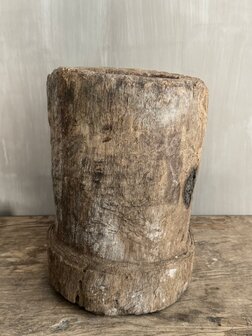 Houten vijzel klein