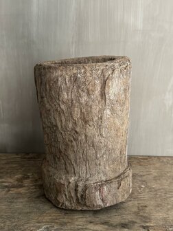 Houten vijzel klein