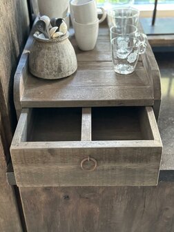 Console met lade- driftwood