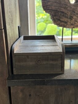 Console met lade- driftwood