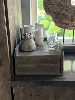 Console met lade- driftwood