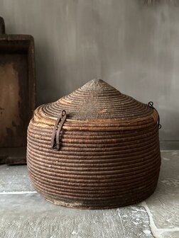 Oude dessert mand India small| Old basket india smaal A (afhalen)