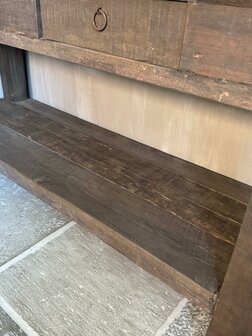 Sidetable met 2 lades en onderblad Driftwood B (afhalen)