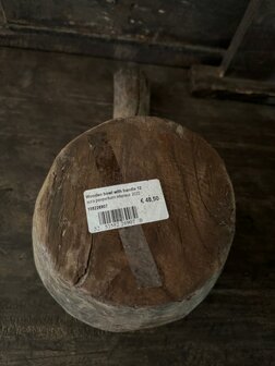 Houten vijzel met handvat Aura Peeperkorn 