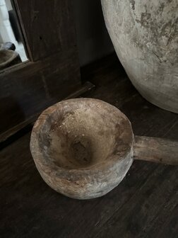 Houten vijzel met handvat Aura Peeperkorn 
