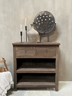 Sidetable driftwood 2 lades Kota 80cm B  (afhalen)