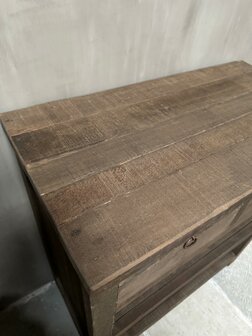 Sidetable driftwood 2 lades Kota 80cm B  (afhalen)