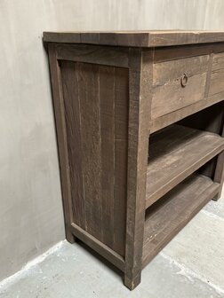 Sidetable driftwood 2 lades Kota 80cm B  (afhalen)