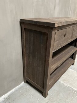 Sidetable driftwood 2 lades Kota 100cm B (afhalen)