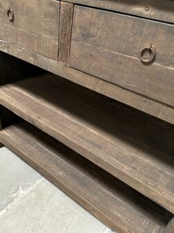 Sidetable driftwood 2 lades Kota 100cm B (afhalen)