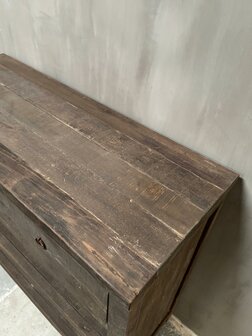 Sidetable driftwood 2 lades Kota 100cm B (afhalen)
