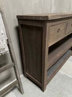 Sidetable Driftwood 3 lades Kota 120cm (afhalen)