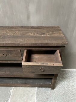 Sidetable Driftwood 3 lades Kota 120cm (afhalen)