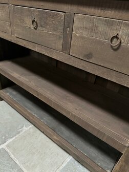 Sidetable Driftwood 3 lades Kota 120cm (afhalen)