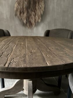 Ronde tafel Driftwood | ronde eetkamertafel Driftwood 140cm