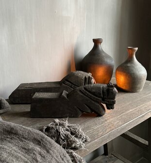 Authentieke houten paarden Aura Peeperkorn  C (set)