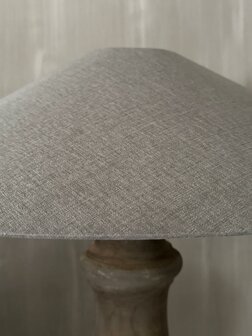 Chinese lampenkap grijs Aura Peeperkorn 70cm doorsnee  (afhalen)