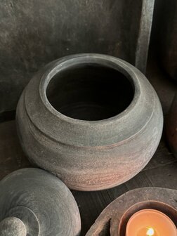 Houten pot met deksel Abdur S