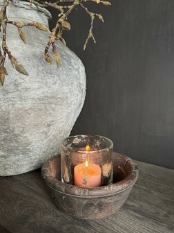 Oud houten schaaltje Bd
