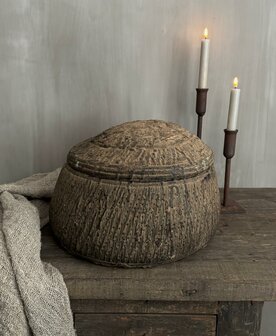 Uniek oud dessert mandje XS