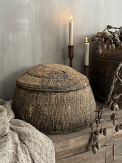 Uniek oud dessert mandje XS