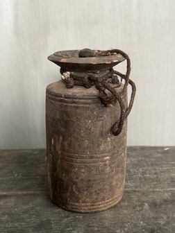 Nepalese kruik met deksel M4 (hoogte 21cm