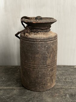 Nepalese kruik met deksel M4 (hoogte 21cm