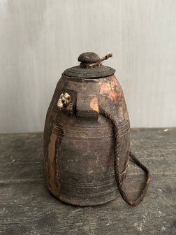 Nepalese kruik met deksel XS M5 (hoogte 17cm)