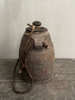 Nepalese kruik met deksel XS M5 (hoogte 17cm)